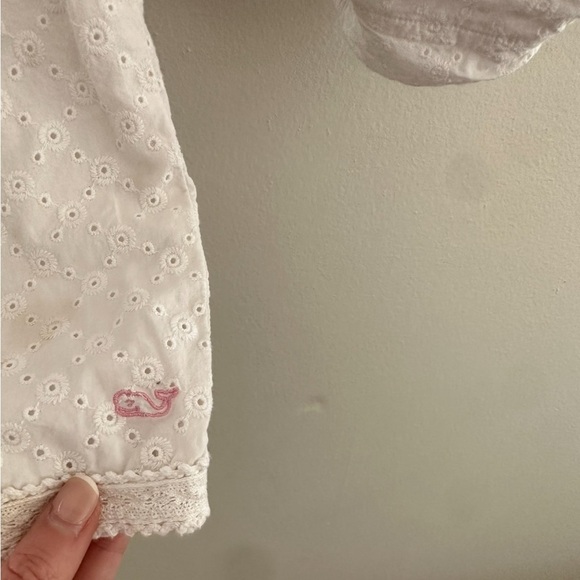 Vineyard Vines White eyelet 2 piece set 18-24 months - Picture 6 of 7